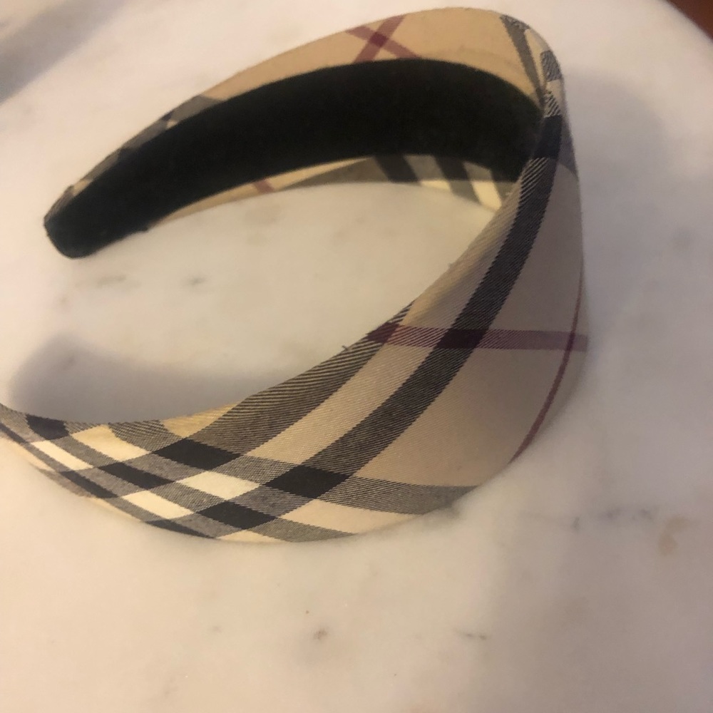 Authentic Burberry Plaid Wide Headband